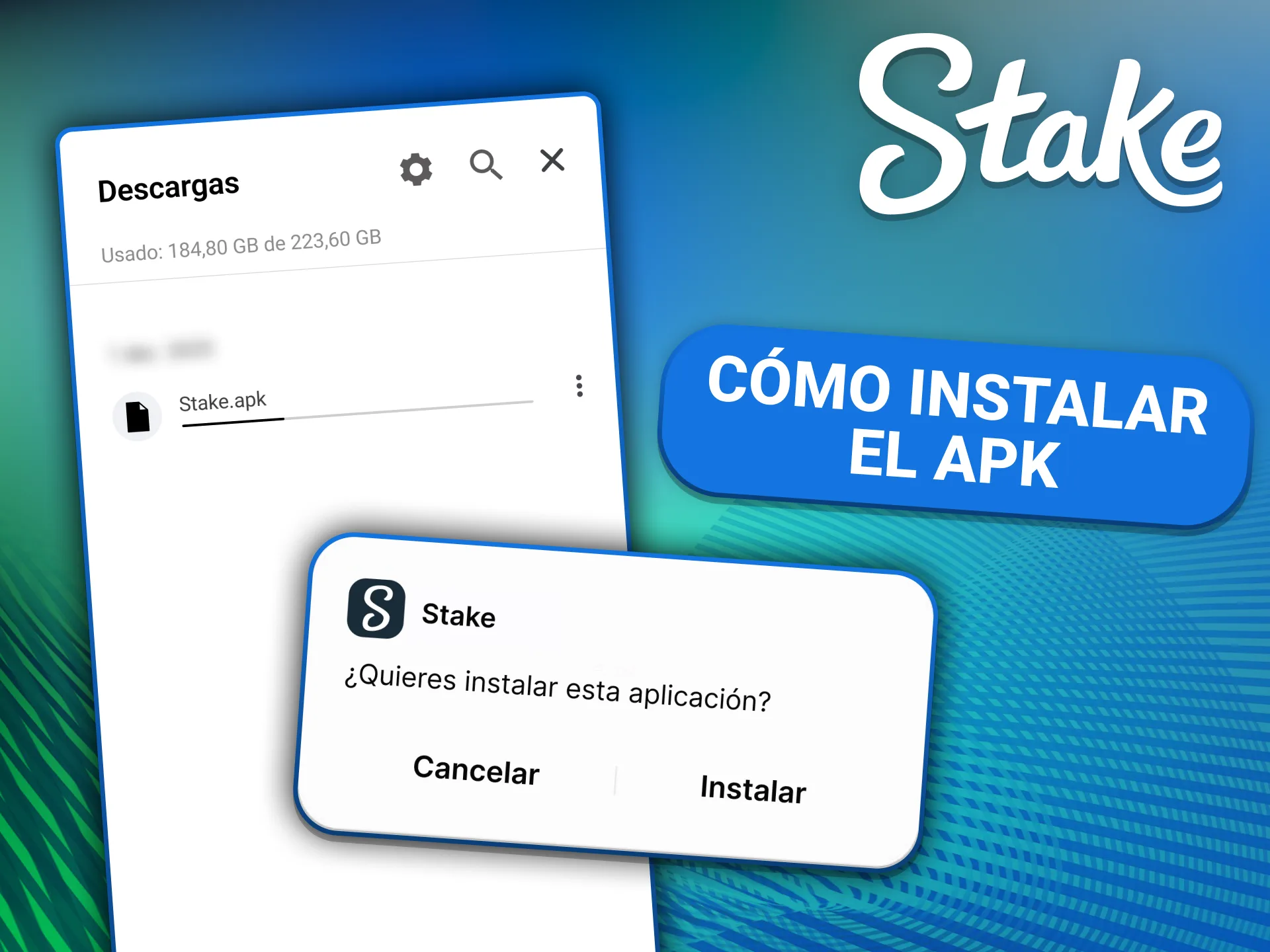 Instalá el archivo APK de forma segura para tener Stake en tu dispositivo Android.