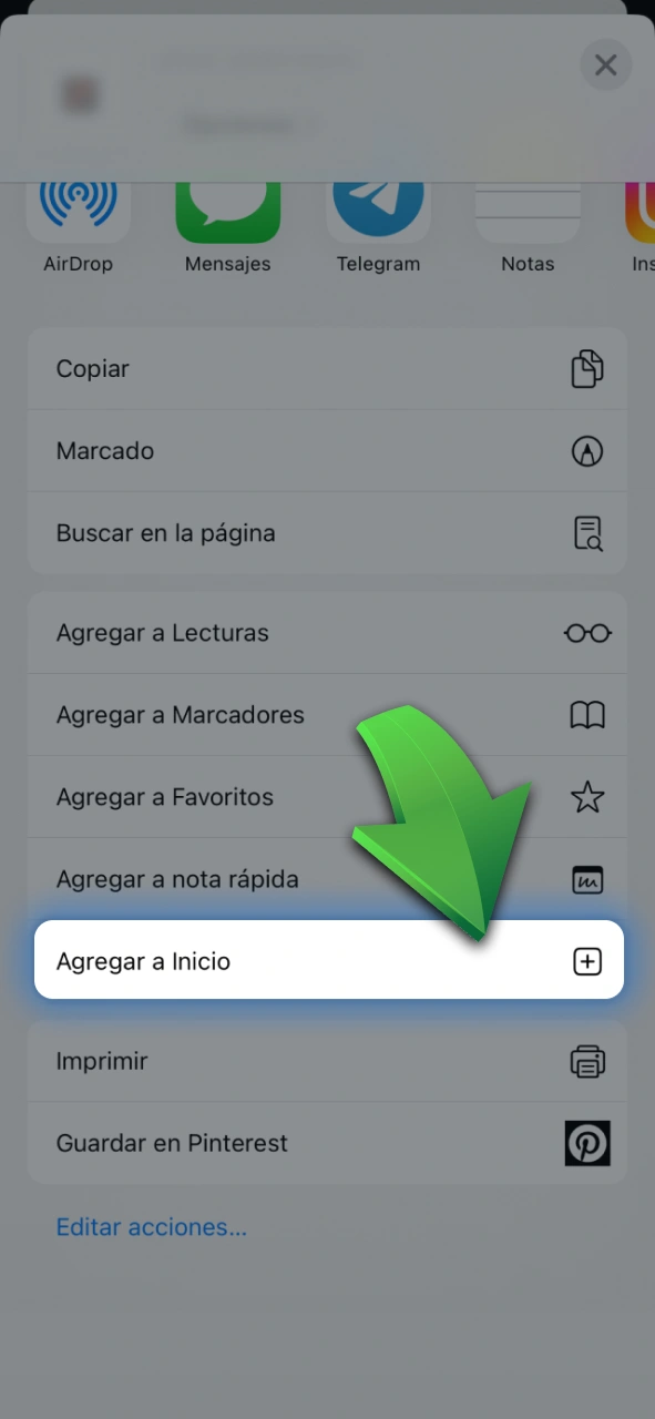 Elegí la opción de agregar a la pantalla de inicio en Safari para instalar Stake.