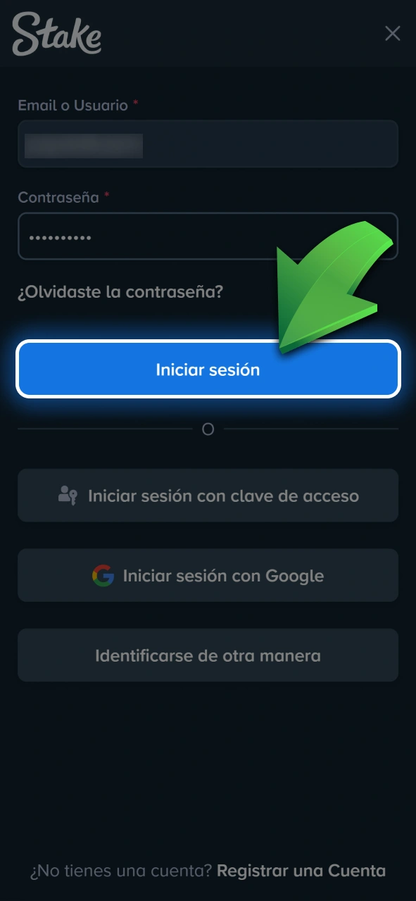 Ingresá a la sección principal de carreras de caballos desde la plataforma de Stake.