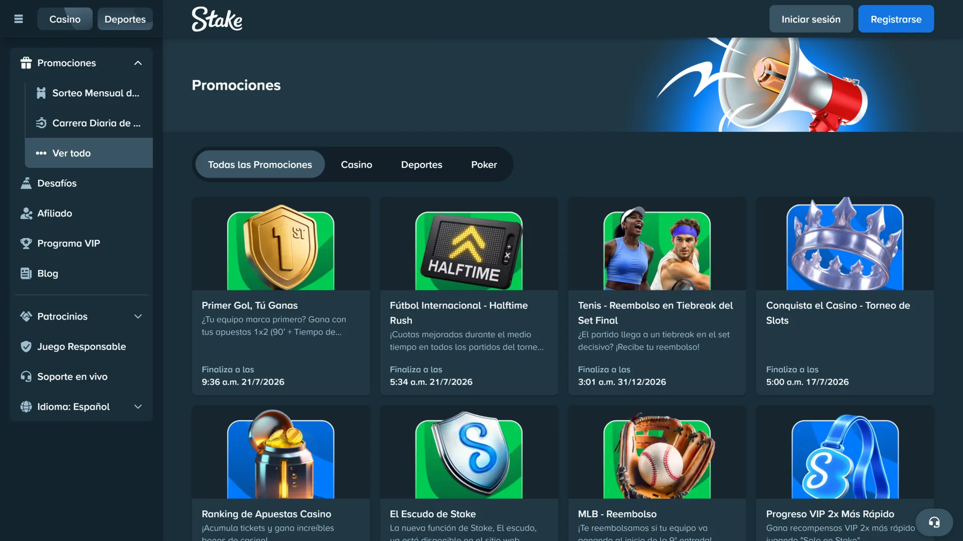 Conocé y activá las promociones vigentes para maximizar tus apuestas en Stake.