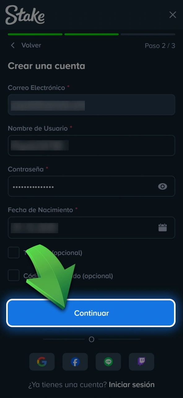 Creá tu nueva cuenta de usuario para apostar en los circuitos de tenis en Stake.